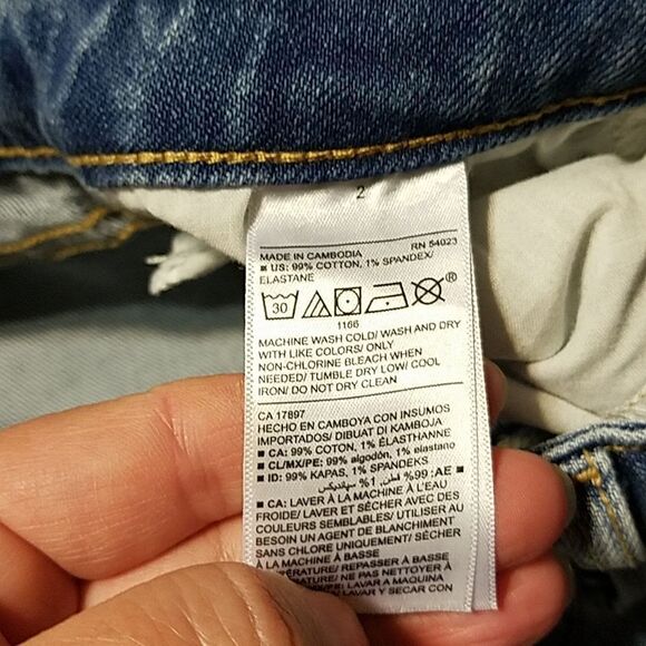 Old Navy blue jean skirt size 2 - Picture 4 of 5